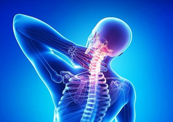Sakit leher dengan osteochondrosis