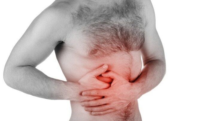 Sakit pada organ dalaman memancar ke bahagian bawah punggung
